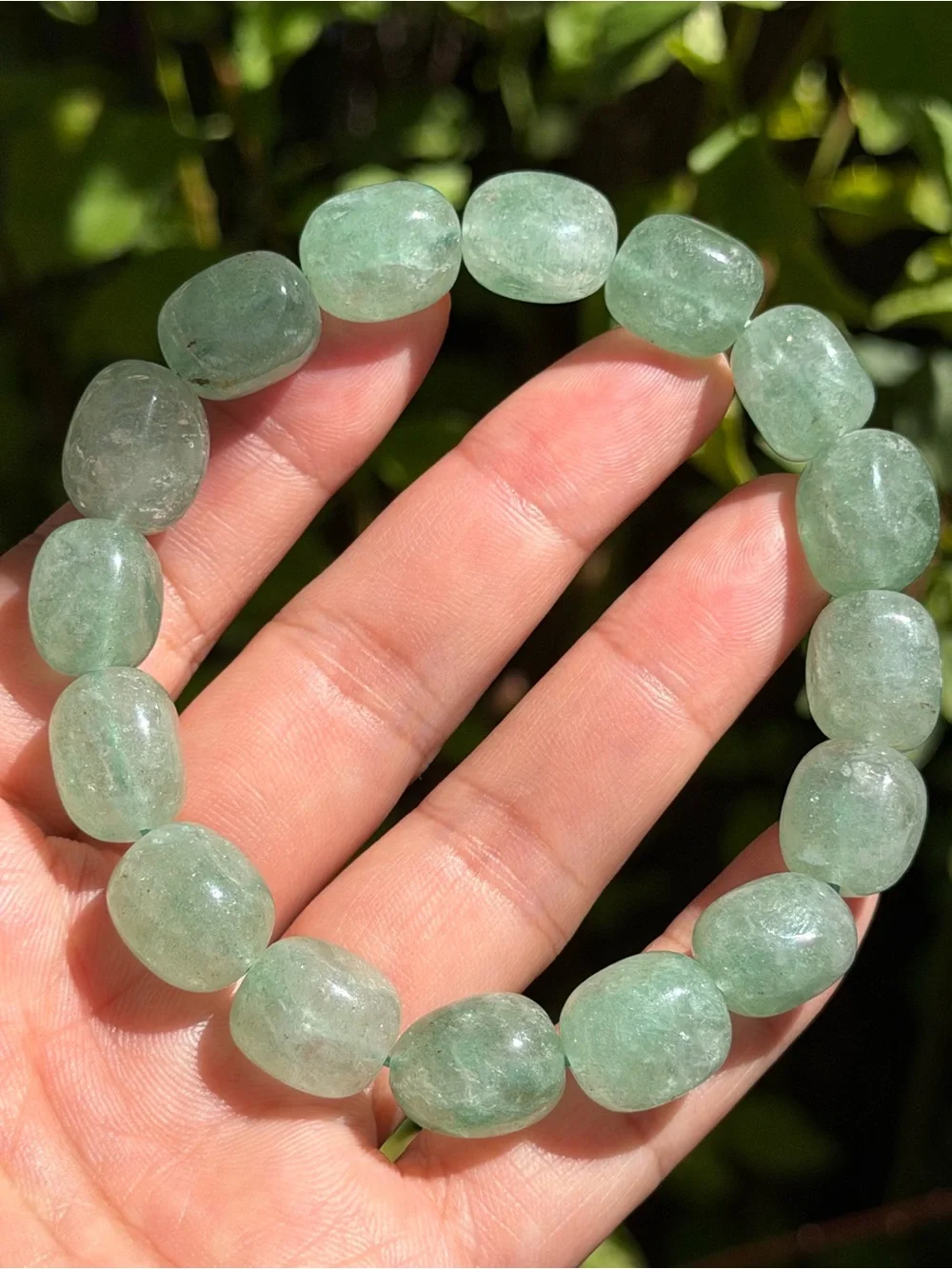 12mm green aventurine crystal gemstone bracelet 2231